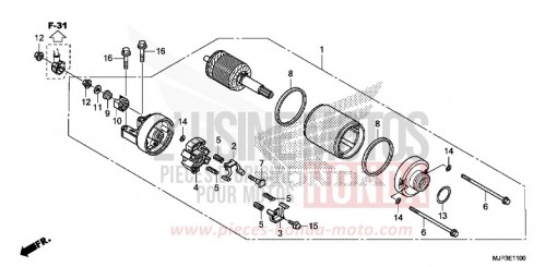 STARTER MOTOR CRF1000AH de 2017